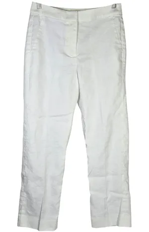 J. Crew Kate straight-leg pant in stretch linen blend White 2 BF407‎ thumbnail 1
