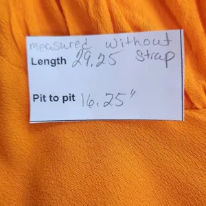 Olivaceous Orange Sundress with Ruched Bust NWT Size Large Orange Slip Dress thumbnail 10