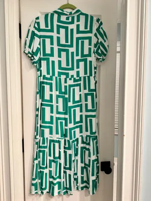 Women’s Green & White Dress thumbnail 3
