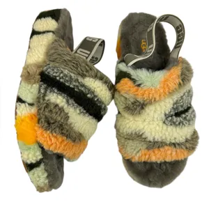 Ugg Fluff Yeah Slide Cali Collage Olive (camo) size 8 thumbnail 4