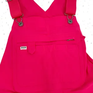 Duluth Trading Hot Pink Shortalls Heirloom Gardening Overall Work Shorts Size S thumbnail 2