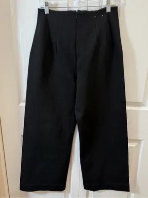 Maeve Colette Embroidered High-Rise Wide-Leg Full-Length Pants 29P thumbnail 7