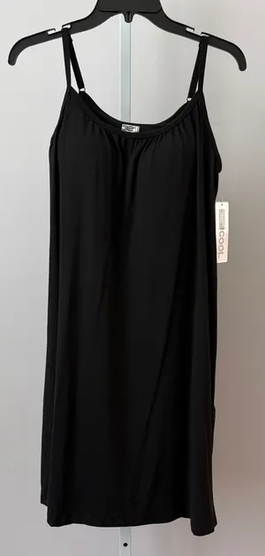 32 Degrees Clean Sporty Chic Relaxed Minimalist Athleisure Cami Dress S Black thumbnail 1
