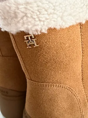 Tommy Hilfiger‎ Pillowi Women's 7.5 Platform faux fur suede Ankle Boots tan thumbnail 5
