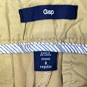 Gap Corduroy Pants Size 2 Regular Yellow‎ Thin Wale Womens Stretch Blend 30X31 thumbnail 4