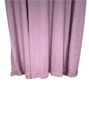 Free People Beach Mauve Ribbed Sleeveless Swing Oversized Tank Dress thumbnail 3