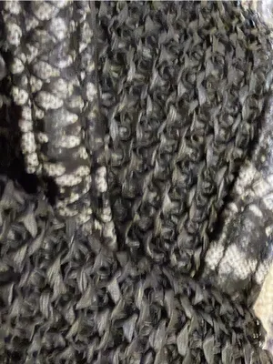 Simply Vera Vera Wang Black Woven Hobo with Silver Accent snakeskin print thumbnail 10