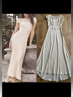 Doen EMERENCE DRESS IN CRÈME PORTIA DOT,XS thumbnail 3