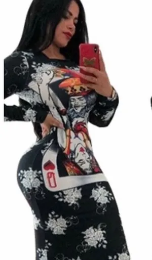 Size Large Queen of hearts dress thumbnail 1