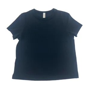 Lululemon Classic-Fit Cotton Blend T-Shirt Black Size 0 Waist Length thumbnail 2