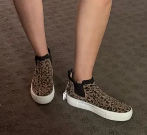Leopard Print Slip-On Platform Sneakers - Women thumbnail 1