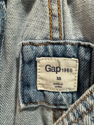 GAP Light Blue Denim Overalls‎ Size XS thumbnail 7