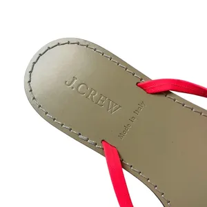 J. Crew leather Thong Sandals Neon pink Sz 6 FINAL PRICE thumbnail 3