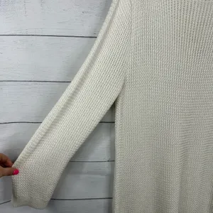 Ralph Lauren LRL Womens XL Open Knit Crochet Long Sleeve Sweater White Beachy thumbnail 5