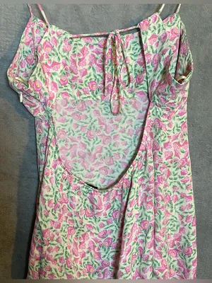 Zara Floral Mini Floral Coquette Preppy Dress Romantic size‎ Large thumbnail 8