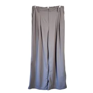 Halara Grey High Rise Wide Leg Pants Womens L Casual Comfort Classic Trousers thumbnail 2