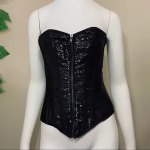 Black Sequins Corset Party New Festival thumbnail 8