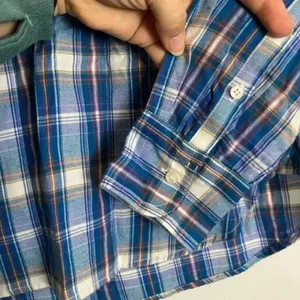 J. Crew NWT Blue White Plaid Preppy Flannel Perfect Popover Shirt thumbnail 3