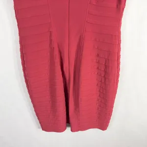Adrianna Papell Size 6 Dress Red Sheath Cap Sleeve‎ Mini Ruffle Cocktail 1096 thumbnail 6