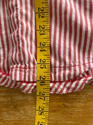 PINK Victoria's Secret Red & White Striped Button-Up Pajama Top thumbnail 5