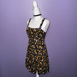 NWT Boutique Black Floral Mini Dress thumbnail 7
