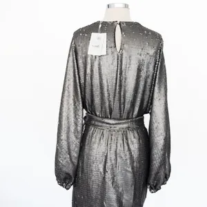 Anine Bing. Angie Sequin‎ Belted Mini Dress In Sequins. thumbnail 14