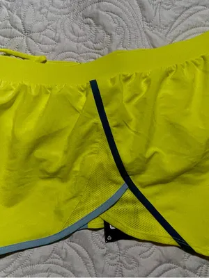 Under Armour Women's Neon Lime Training Shorts with Gray Reflective Trim‎ thumbnail 15