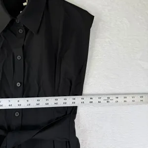 Mango MNG Black Sleeveless Maxi Dress 423TIBI Sustainable Viscose NWT Womens 6 M thumbnail 3