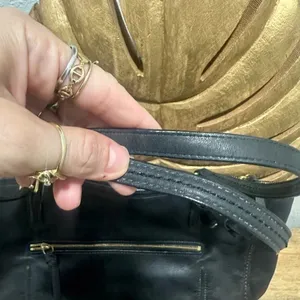 Vintage Coach Y2K black leather bag - EUC thumbnail 7