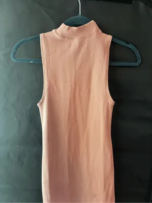 Abercrombie & Fitch Stretchy Dusty Pink Sleeveless Dress thumbnail 2