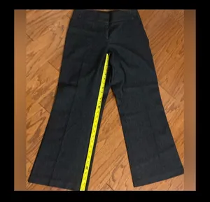 Black wide leg dress jeans. Size medium thumbnail 7
