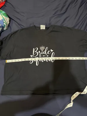 Comfort Colors Black 'Bride Squad' Graphic Tee - Women's Crewneck thumbnail 6