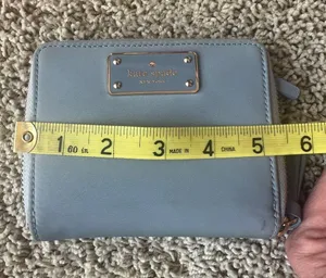 Kate Spade New York Wallet Bifold Darci Cloud Cover Gold Zipper A6 thumbnail 9
