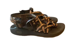 Chaco Z/2 Classic Strappy Brown Orange Sandals Sz 8 thumbnail 1