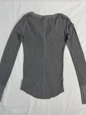 Aeropostale Ribbed Henley Long Sleeve Top, Size: X-Small thumbnail 7