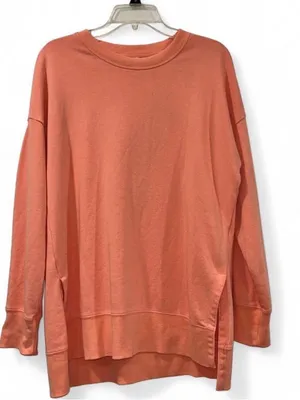 Tangerine Coral Oversized Crewneck Sweatshirt Women’s Large thumbnail 1