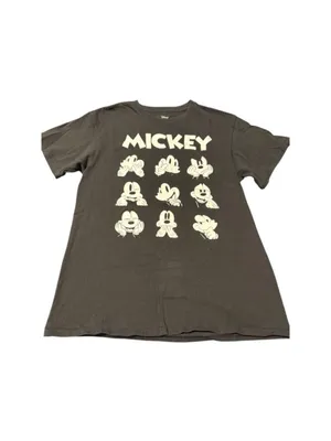 Disney Mickey Mouse Black White Graphic Short Sleeve Tee M (18” PTP) thumbnail 2