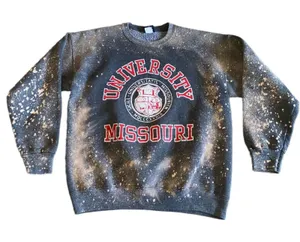 VTG Jansport University of Missouri Sweatshirt XL Bleached Distressed‎ Crewneck thumbnail 1
