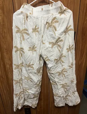 Pink Lily Palm Tree Beach pants  thumbnail 3