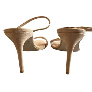Steve Madden Women's Natural Fierce Rhinestone Slingback Heels Size‎ 7 thumbnail 4