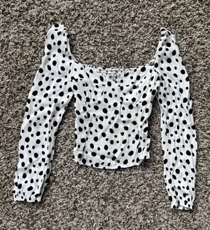 Reformation Polka Dot Long Sleeve Top thumbnail 1