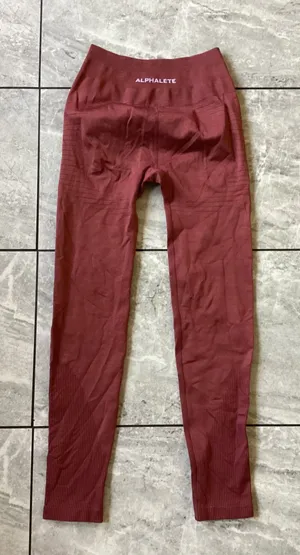 Alphalete Seamless High Rise Leggings Mauve Terracotta Activewear Womens Small thumbnail 1