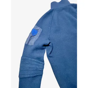 Lauren Ralph Lauren Active Black 100% Merino Wool Quarter Zip Sweater XL Moto thumbnail 6