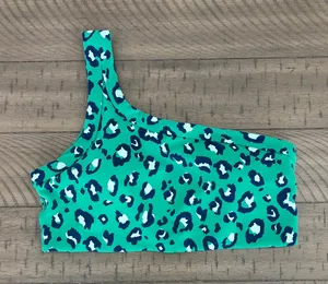 All in Motion Green Leopard Print Top thumbnail 1