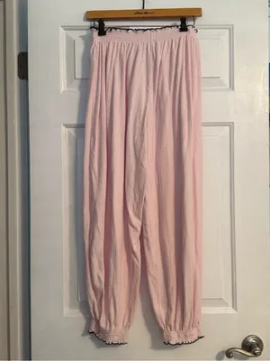 SET Aerie Pointelle Balloon Pajama Pants and Pointelle Tank Set thumbnail 6