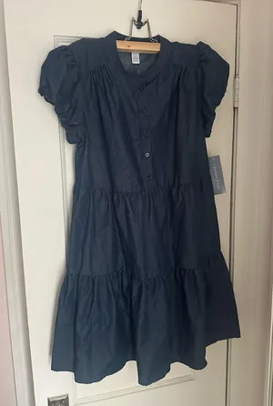 Denim Babydoll Dress London Times thumbnail 8