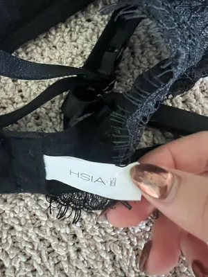 PINK - Victoria's Secret Black lace balconette bra #lingerie thumbnail 3