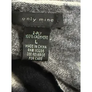 Only Mine Womens Tie Dye 2 Ply Cashmere Sweater Size S Round Neck Mature Lux thumbnail 4