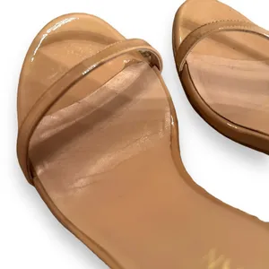 Stuart Weitzman Nudistrong Patent Leather Ankle Wrap‎ High Heel Sandals Sz 9.5 thumbnail 4