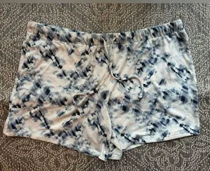 LUCKY BRAND Blue & White Tie-Dye Pajama Shorts - XL thumbnail 1
